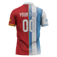 Custom Espana Argentina 2026 Zipper Polo Shirt Copa Mundial Final