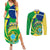 Brazil Independence Day Couples Matching Summer Maxi Dress and Long Sleeve Button Shirts Sete de Setembro Flag Style - Wonder Print Shop
