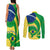 Brazil Independence Day Couples Matching Tank Maxi Dress and Long Sleeve Button Shirts Sete de Setembro Flag Style - Wonder Print Shop