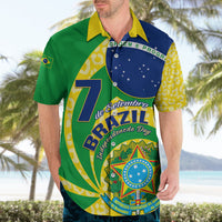 Brazil Independence Day Hawaiian Shirt Sete de Setembro Flag Style - Wonder Print Shop