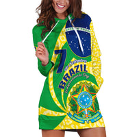 Brazil Independence Day Hoodie Dress Sete de Setembro Flag Style - Wonder Print Shop