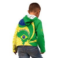 Brazil Independence Day Kid Hoodie Sete de Setembro Flag Style - Wonder Print Shop
