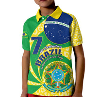 Brazil Independence Day Kid Polo Shirt Sete de Setembro Flag Style - Wonder Print Shop