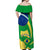 Brazil Independence Day Off Shoulder Maxi Dress Sete de Setembro Flag Style - Wonder Print Shop