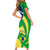 Brazil Independence Day Short Sleeve Bodycon Dress Sete de Setembro Flag Style - Wonder Print Shop