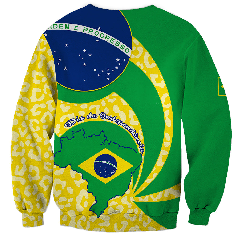 Brazil Independence Day Sweatshirt Sete de Setembro Flag Style - Wonder Print Shop