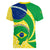 Brazil Independence Day Women V Neck T Shirt Sete de Setembro Flag Style - Wonder Print Shop