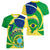 Brazil Independence Day Women V Neck T Shirt Sete de Setembro Flag Style - Wonder Print Shop