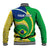 Personalised Brazil Independence Day Baseball Jacket Sete de Setembro Flag Style - Wonder Print Shop