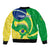 Personalised Brazil Independence Day Bomber Jacket Sete de Setembro Flag Style - Wonder Print Shop