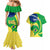 Personalised Brazil Independence Day Couples Matching Mermaid Dress and Hawaiian Shirt Sete de Setembro Flag Style - Wonder Print Shop