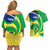 Personalised Brazil Independence Day Couples Matching Off Shoulder Short Dress and Hawaiian Shirt Sete de Setembro Flag Style - Wonder Print Shop
