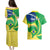 Personalised Brazil Independence Day Couples Matching Puletasi Dress and Hawaiian Shirt Sete de Setembro Flag Style - Wonder Print Shop