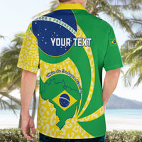 Personalised Brazil Independence Day Hawaiian Shirt Sete de Setembro Flag Style - Wonder Print Shop