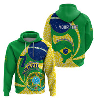 Personalised Brazil Independence Day Hoodie Sete de Setembro Flag Style - Wonder Print Shop