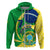 Personalised Brazil Independence Day Hoodie Sete de Setembro Flag Style - Wonder Print Shop