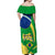 Personalised Brazil Independence Day Off Shoulder Maxi Dress Sete de Setembro Flag Style - Wonder Print Shop