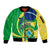 Personalised Brazil Independence Day Sleeve Zip Bomber Jacket Sete de Setembro Flag Style - Wonder Print Shop