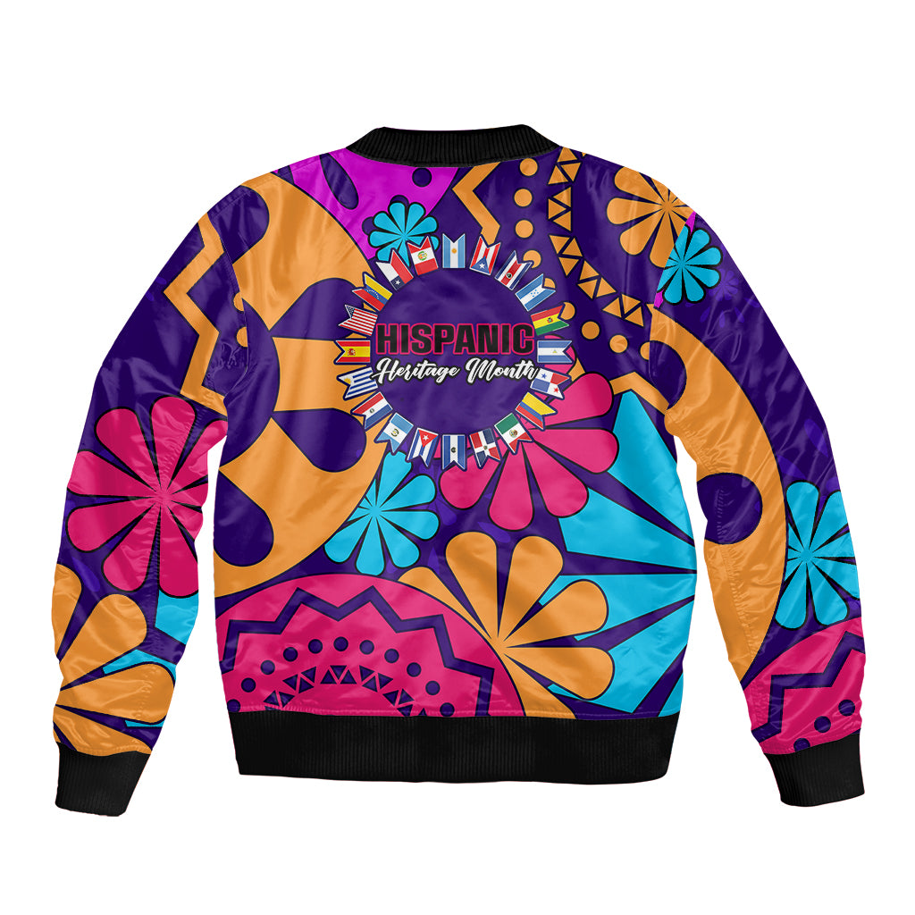 United States National Hispanic Heritage Month Bomber Jacket Mes Nacional de la Herencia Hispana Special Version - Wonder Print Shop