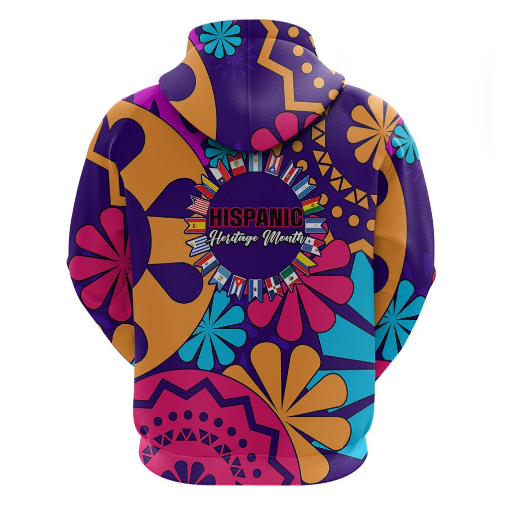 United States National Hispanic Heritage Month Hoodie Mes Nacional de la Herencia Hispana Special Version - Wonder Print Shop