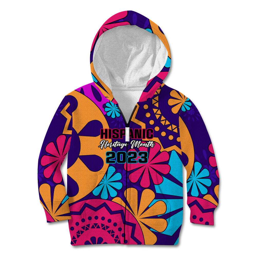 United States National Hispanic Heritage Month Kid Hoodie Mes Nacional de la Herencia Hispana Special Version - Wonder Print Shop