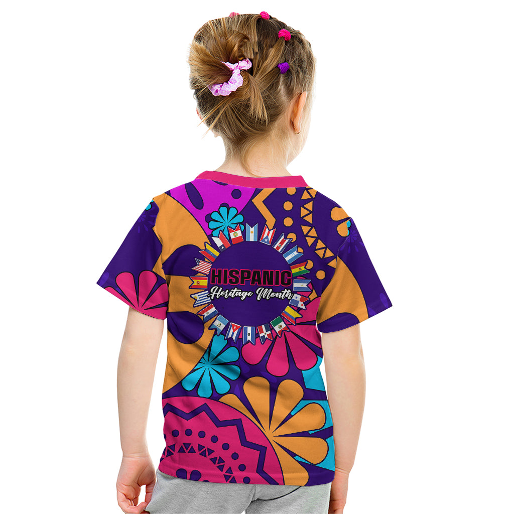 United States National Hispanic Heritage Month Kid T Shirt Mes Nacional de la Herencia Hispana Special Version - Wonder Print Shop