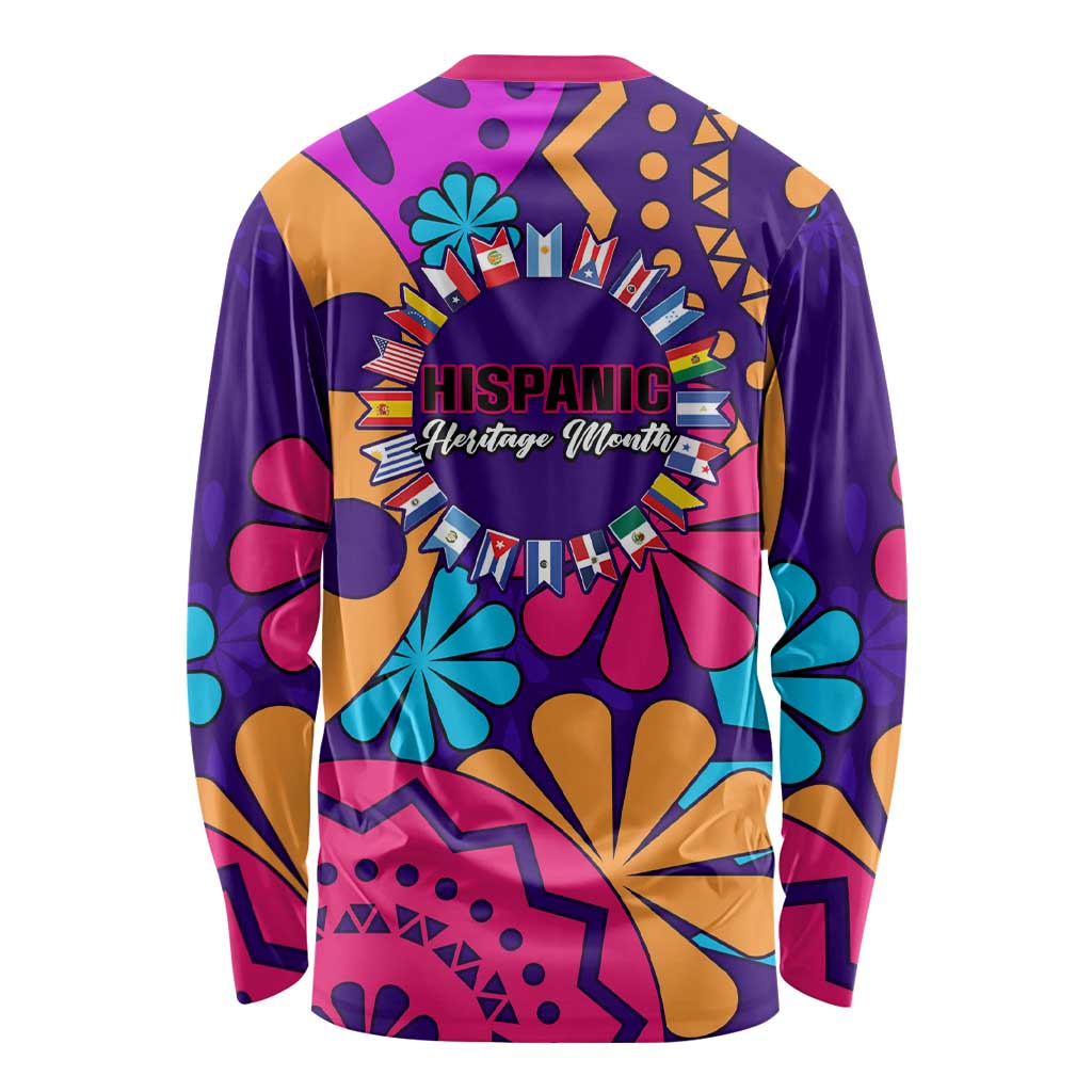 United States National Hispanic Heritage Month Long Sleeve Shirt Mes Nacional de la Herencia Hispana Special Version LT01