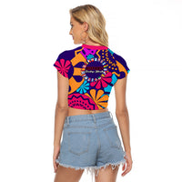 United States National Hispanic Heritage Month Raglan Cropped T Shirt Mes Nacional de la Herencia Hispana Special Version - Wonder Print Shop