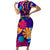 United States National Hispanic Heritage Month Short Sleeve Bodycon Dress Mes Nacional de la Herencia Hispana Special Version - Wonder Print Shop
