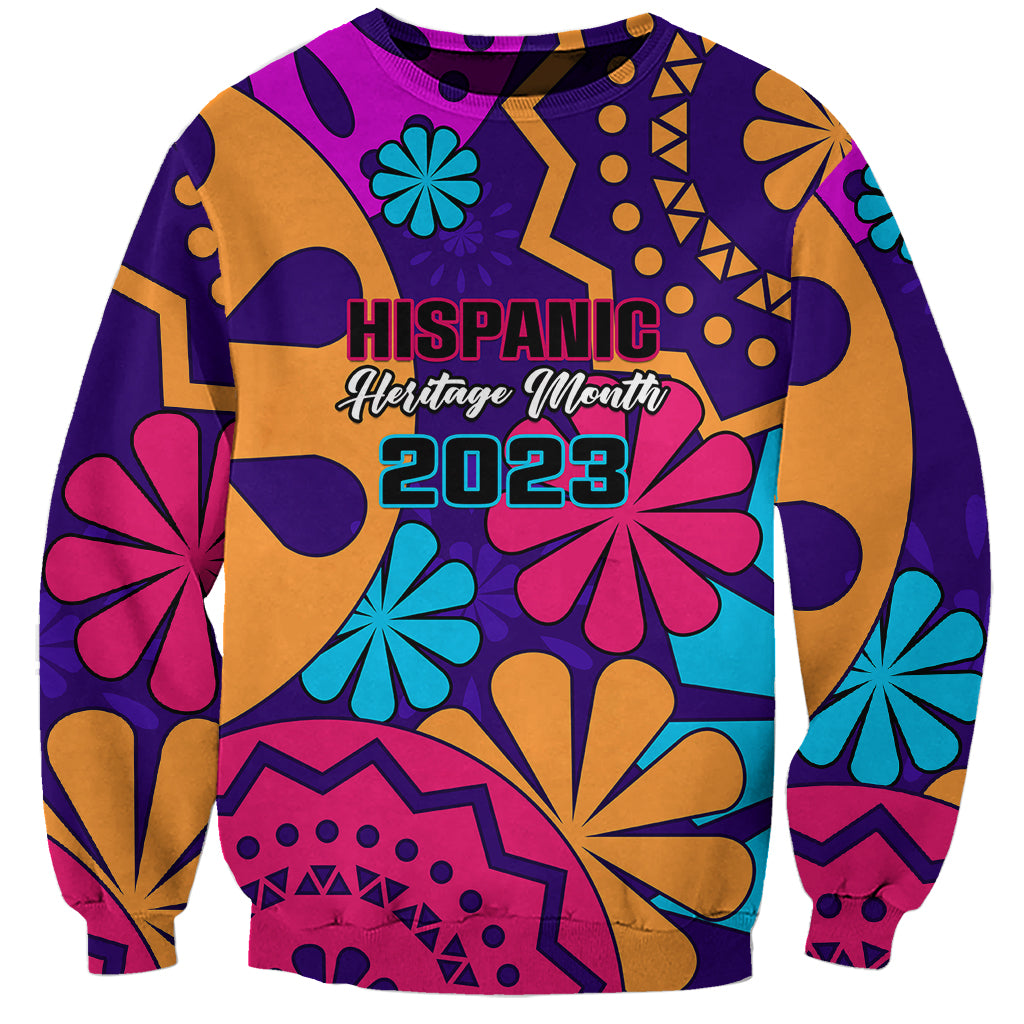 United States National Hispanic Heritage Month Sweatshirt Mes Nacional de la Herencia Hispana Special Version - Wonder Print Shop