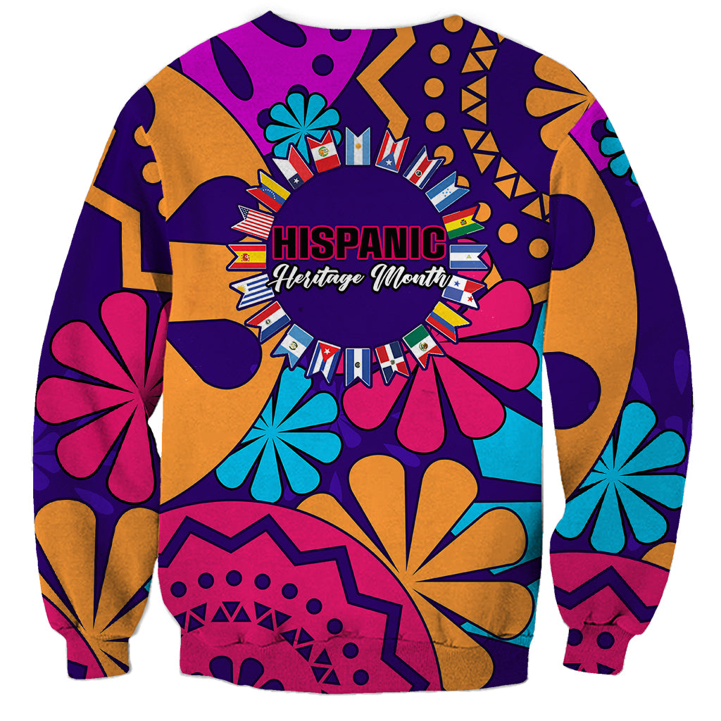 United States National Hispanic Heritage Month Sweatshirt Mes Nacional de la Herencia Hispana Special Version - Wonder Print Shop