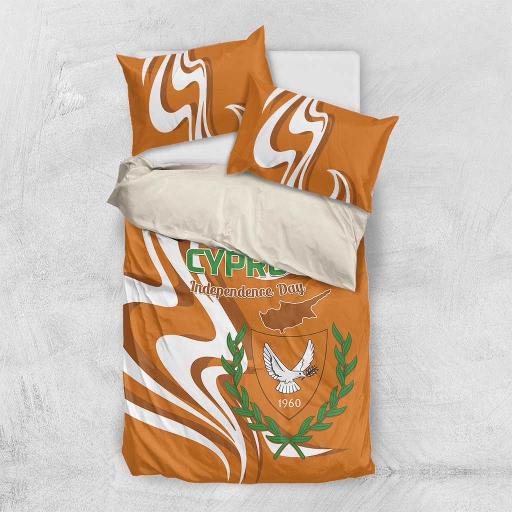 Personalized Cyprus Independence Day 1960 Bedding Set Kbrs Cumhuriyeti Curve Style - Wonder Print Shop