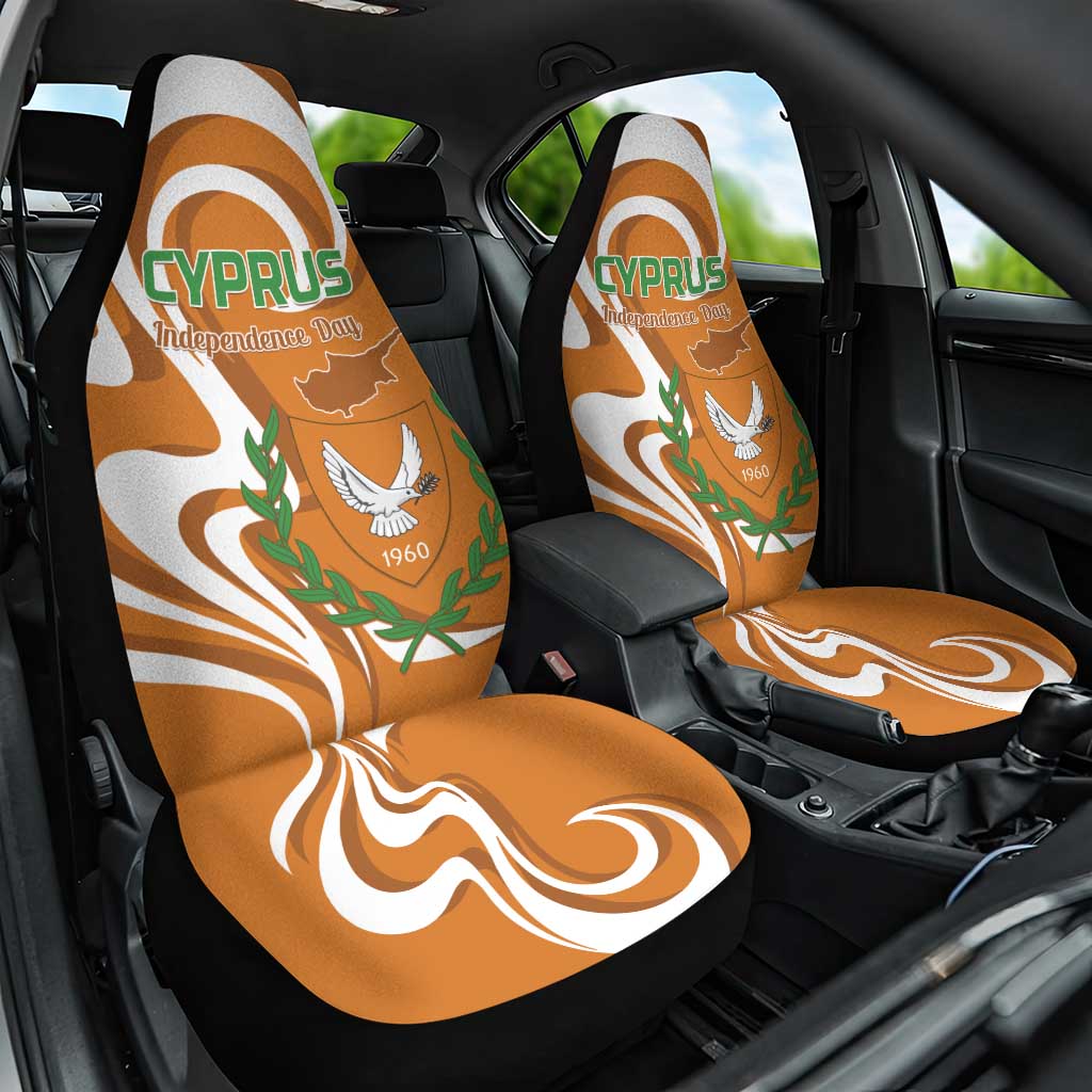 Personalized Cyprus Independence Day 1960 Car Seat Cover Kbrs Cumhuriyeti Curve Style - Wonder Print Shop