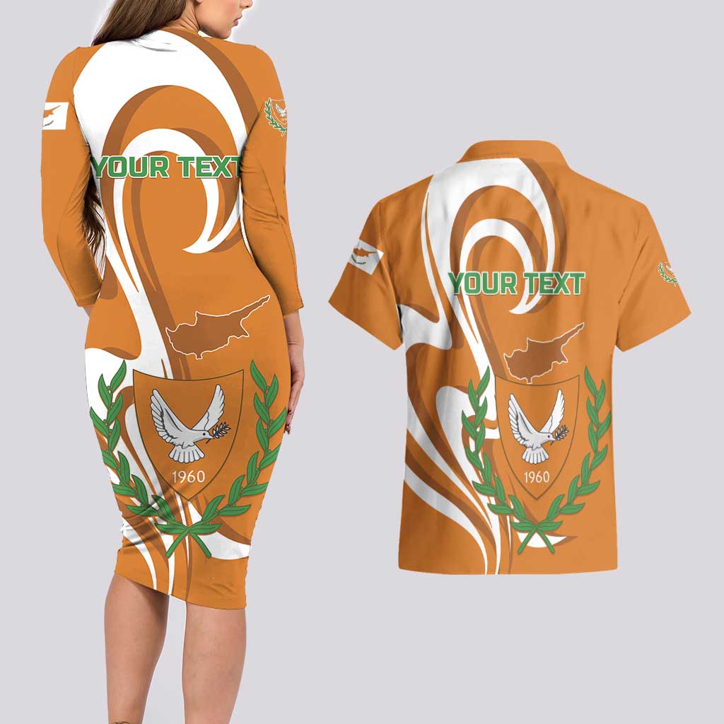 Personalized Cyprus Independence Day 1960 Couples Matching Long Sleeve Bodycon Dress and Hawaiian Shirt Kbrs Cumhuriyeti Curve Style - Wonder Print Shop