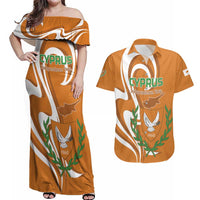 Personalized Cyprus Independence Day 1960 Couples Matching Off Shoulder Maxi Dress and Hawaiian Shirt Kbrs Cumhuriyeti Curve Style - Wonder Print Shop