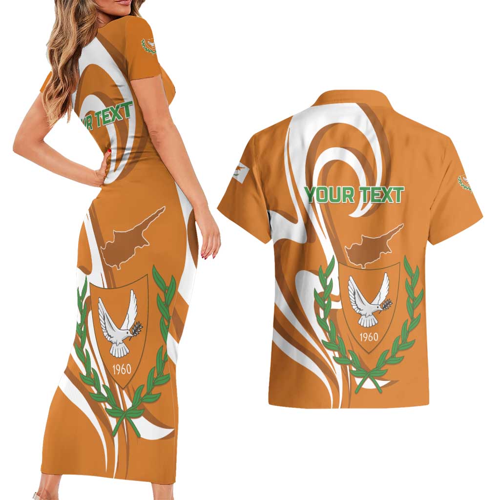 Personalized Cyprus Independence Day 1960 Couples Matching Short Sleeve Bodycon Dress and Hawaiian Shirt Kbrs Cumhuriyeti Curve Style - Wonder Print Shop