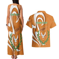 Personalized Cyprus Independence Day 1960 Couples Matching Tank Maxi Dress and Hawaiian Shirt Kbrs Cumhuriyeti Curve Style - Wonder Print Shop