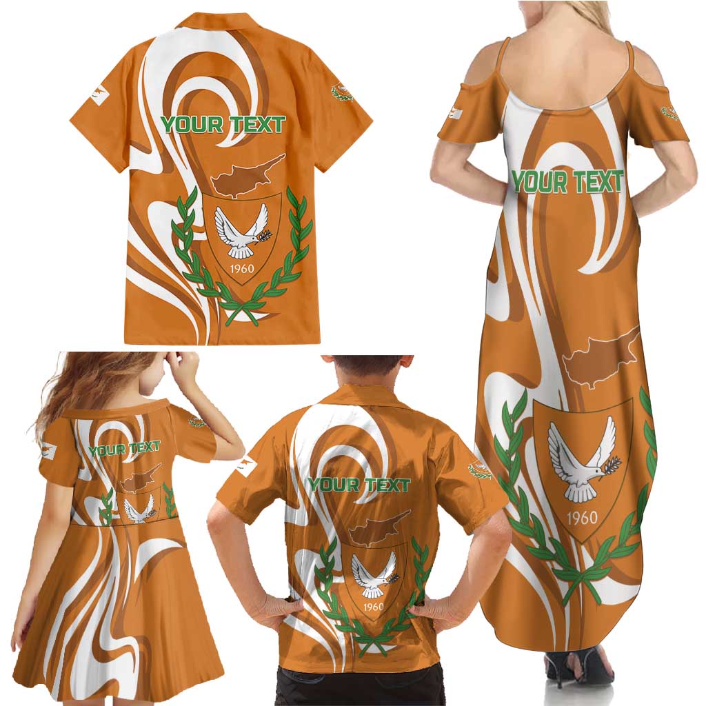Personalized Cyprus Independence Day 1960 Family Matching Summer Maxi Dress and Hawaiian Shirt Kbrs Cumhuriyeti Curve Style - Wonder Print Shop