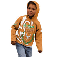 Personalized Cyprus Independence Day 1960 Kid Hoodie Kbrs Cumhuriyeti Curve Style - Wonder Print Shop