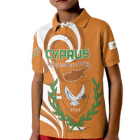 Personalized Cyprus Independence Day 1960 Kid Polo Shirt Kbrs Cumhuriyeti Curve Style - Wonder Print Shop
