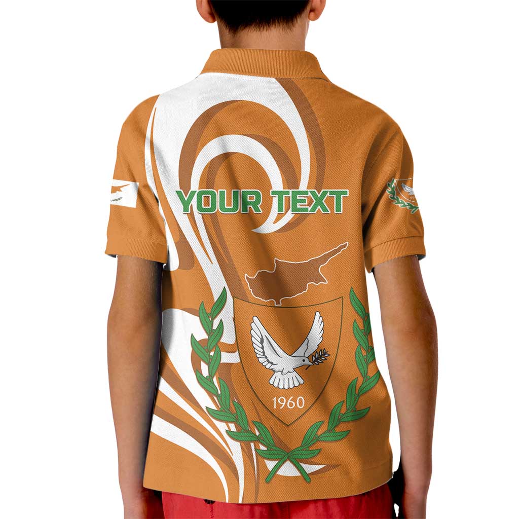 Personalized Cyprus Independence Day 1960 Kid Polo Shirt Kbrs Cumhuriyeti Curve Style - Wonder Print Shop