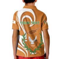 Personalized Cyprus Independence Day 1960 Kid Polo Shirt Kbrs Cumhuriyeti Curve Style - Wonder Print Shop