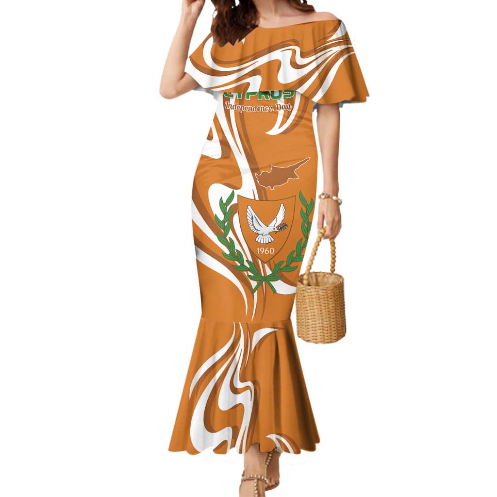 Personalized Cyprus Independence Day 1960 Mermaid Dress Kbrs Cumhuriyeti Curve Style - Wonder Print Shop