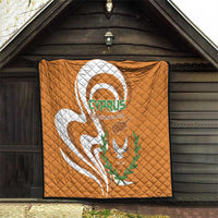 Personalized Cyprus Independence Day 1960 Quilt Kbrs Cumhuriyeti Curve Style - Wonder Print Shop