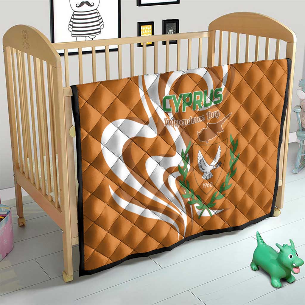 Personalized Cyprus Independence Day 1960 Quilt Kbrs Cumhuriyeti Curve Style - Wonder Print Shop