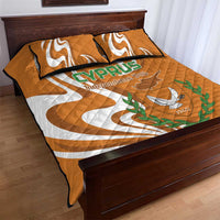 Personalized Cyprus Independence Day 1960 Quilt Bed Set Kbrs Cumhuriyeti Curve Style - Wonder Print Shop