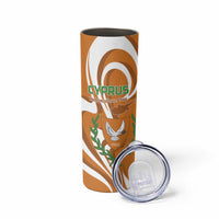 Personalized Cyprus Independence Day 1960 Skinny Tumbler Kbrs Cumhuriyeti Curve Style - Wonder Print Shop