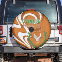 Personalized Cyprus Independence Day 1960 Spare Tire Cover Kbrs Cumhuriyeti Curve Style - Wonder Print Shop
