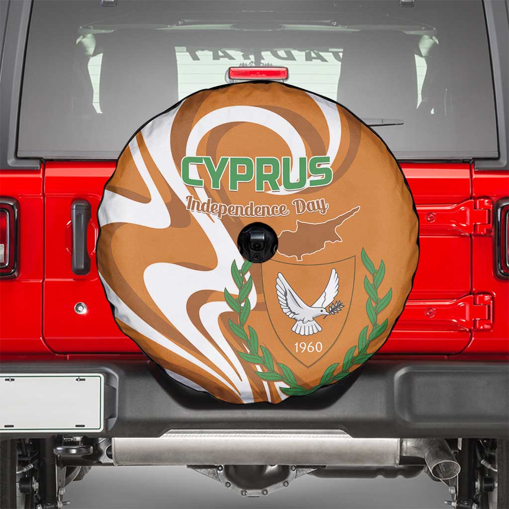 Personalized Cyprus Independence Day 1960 Spare Tire Cover Kbrs Cumhuriyeti Curve Style - Wonder Print Shop