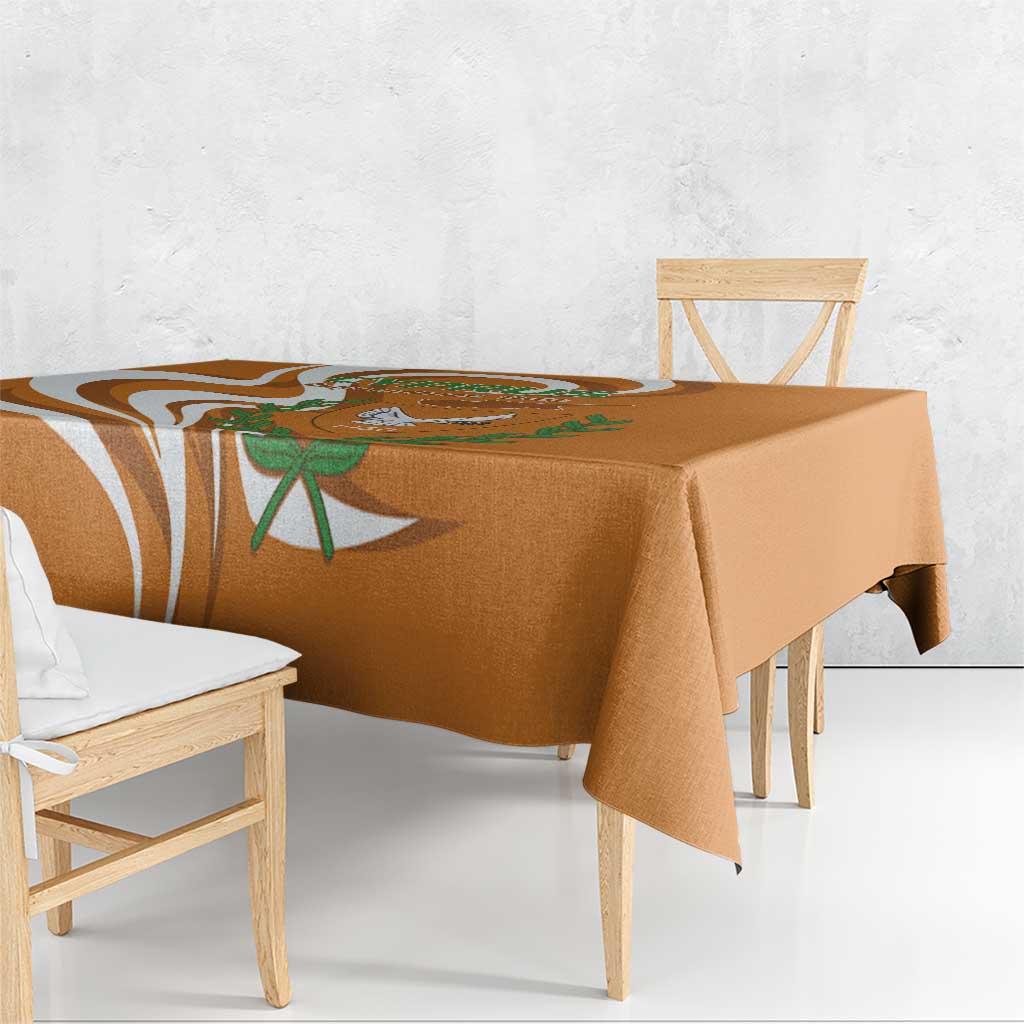 Personalized Cyprus Independence Day 1960 Tablecloth Kbrs Cumhuriyeti Curve Style - Wonder Print Shop